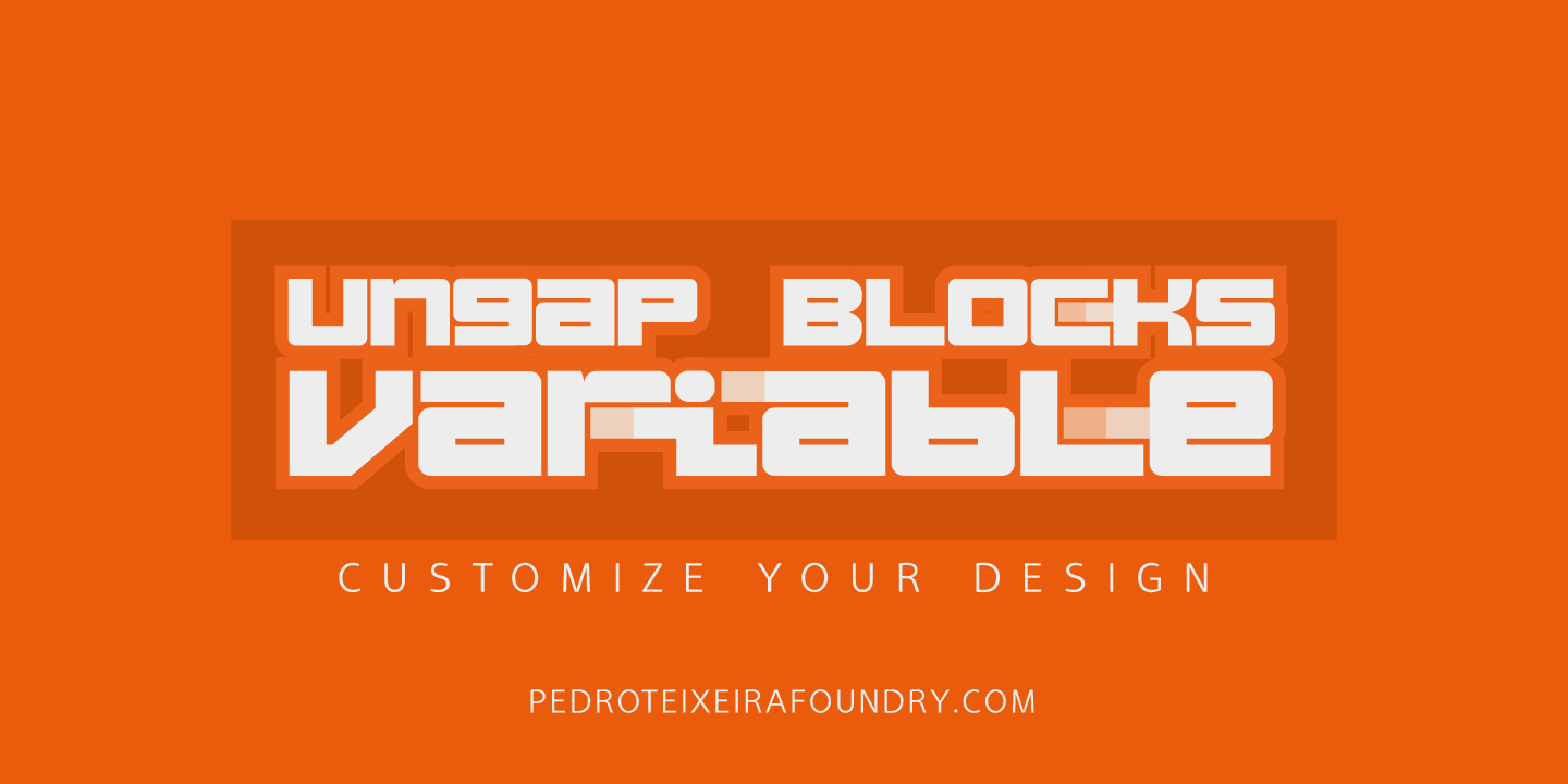 Font Ungap Blocks Variable